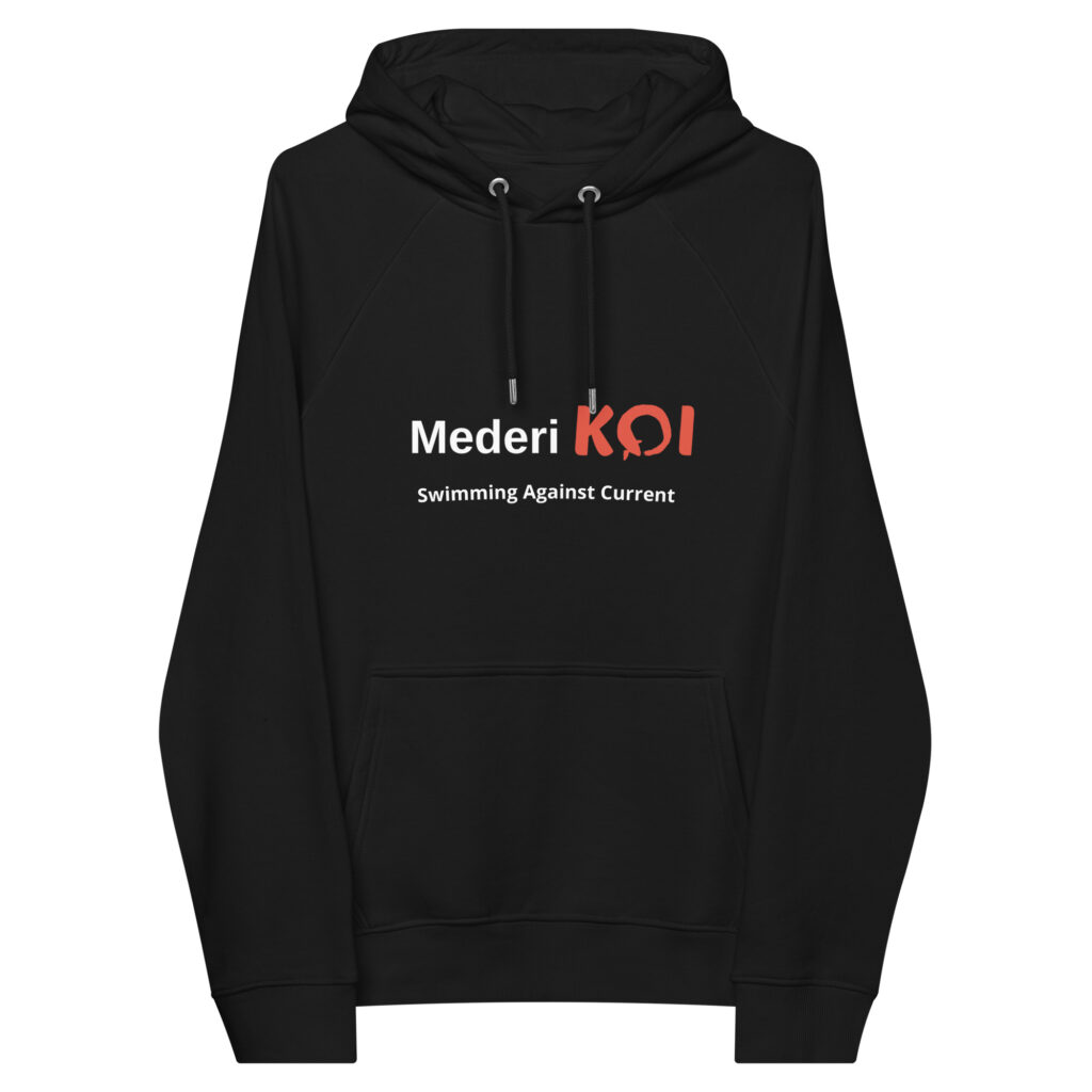 eco hoodie Mederi KOI. unisex
